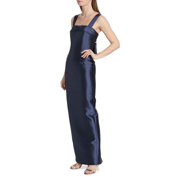 Alexia María Brigitte Bow-Embellished Column Gown Size US2 $1625